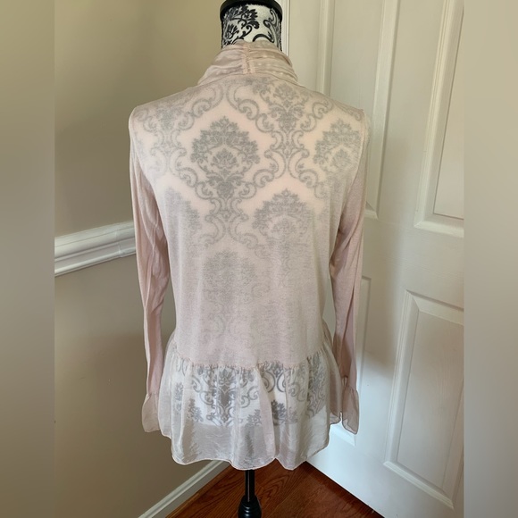 plazza del tempo, light pink ballet cardigan, size Lg. - Picture 6 of 10